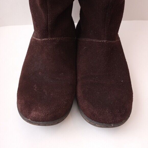 Bjorndal Jennifer Suede Boots Size 10 Women's Brown Leather Slouch Pull On - Picture 3 of 7
